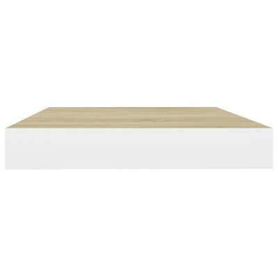 vidaXL Étagères flottantes 2 pcs Chêne et blanc 40x23x3,8 cm MDF