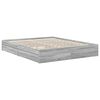 vidaXL Lit de Rangement Gris Sonoma 160 x 200 cm Bois d'ing&eacute;nierie