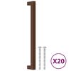 vidaXL Poign&eacute;es d'armoire 20 pcs bronze 224 mm acier inoxydable