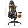 vidaXL Chaise de jeu pivotante Dor&eacute; PVC