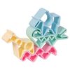 d&euml;na Ensemble de jouets en silicone en forme d'animaux Pastel 4 pcs
