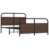 vidaXL Cadre de lit sans matelas 120x200 cm ch&ecirc;ne marron