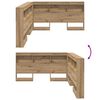 vidaXL T&ecirc;te de lit de rangement avec &eacute;tag&egrave;re Ch&ecirc;ne artisanal 135 cm