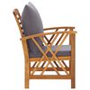 vidaXL Salon de jardin 5 pcs avec coussins Bois d'acacia solide