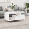 vidaXL Table basse Blanc 90x49x45 cm Bois d'ing&eacute;nierie