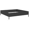 vidaXL Lit sur&eacute;lev&eacute; de jardin noir 100x100x26 cm acier