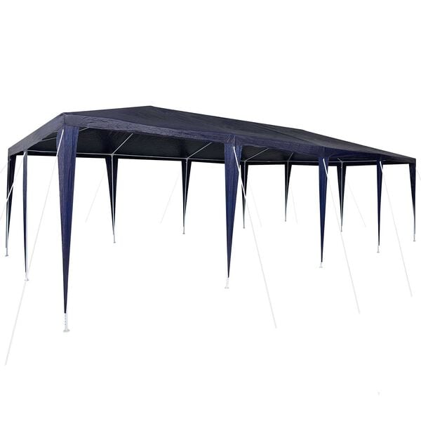 vidaXL Tente de f&ecirc;te Bleu 800 x 400 x 266 cm Poly&eacute;thyl&egrave;ne et acier