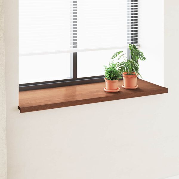 vidaXL Appui de fen&ecirc;tre Bois Brun 120 x 50 x 4,5 cm PVC