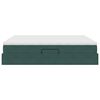 vidaXL Lit avec rangement et matelas Vert fonc&eacute; 160 x 200 cm Velours