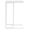vidaXL Table d'appoint Blanc 40x30x59 cm Bois d'ing&eacute;nierie