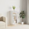 vidaXL Buffet blanc brillant 34,5x32,5x90 cm bois d'ing&eacute;nierie