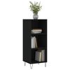 vidaXL Buffet noir 34,5x32,5x90 cm bois d'ing&eacute;nierie
