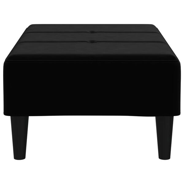 vidaXL Repose-pied Noir 78x56x32 cm Velours