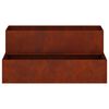 vidaXL Cache-pot de jardin Rouill&eacute; 100 x 60 x 45 cm Acier patin&eacute;