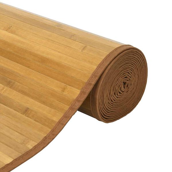 vidaXL Tapis rectangulaire naturel 60x200 cm bambou
