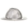 vidaXL Casque de chevalier m&eacute;di&eacute;val antique pour GN Argent&eacute; Acier