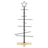 vidaXL Arbre de Noël en métal Noir 90 cm Acier peint par poudre