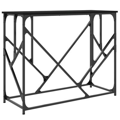 vidaXL Table console noir 100x40x80 cm bois d'ingénierie