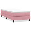 vidaXL Sommier &agrave; lattes de lit sans matelas rose 100x210 cm velours