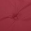 vidaXL Coussin de banc de jardin rouge bordeaux 180x50x3 cm