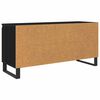 vidaXL Meuble TV Ch&ecirc;ne noir 104 x 35 x 50 cm Bois d'ing&eacute;nierie