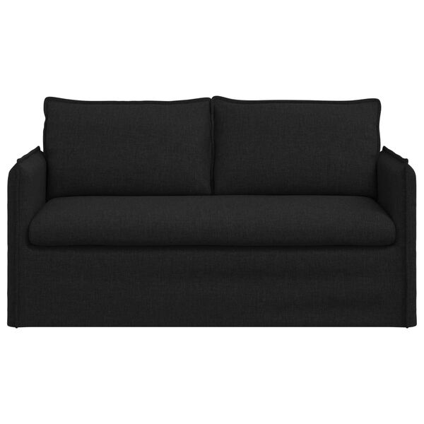 vidaXL Canap&eacute; 140cm Noir M&eacute;tал