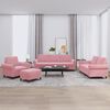 vidaXL Ensemble de canap&eacute;s 4 pcs avec coussins Rose Velours