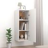 vidaXL Armoire murale Blanc 34,5x34x90 cm Bois d'ing&eacute;nierie