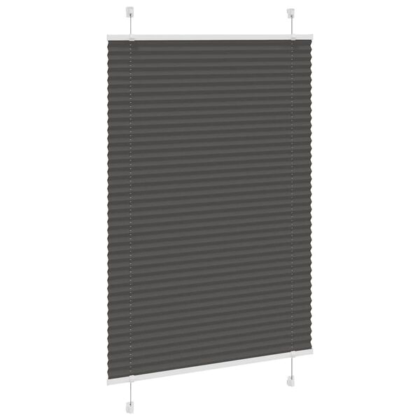 vidaXL Store pliss&eacute; noir 90x150 cm largeur du tissu 89,4 cm polyester