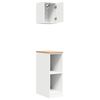 vidaXL Armoires de garage 2 pcs blanc bois d'ing&eacute;nierie