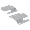 vidaXL Support de montage encastr&eacute; 2 Argent&eacute; 75 x 66 x 1,4 mm Acier