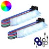 vidaXL Bande LED 2 pcs Noir et Blanc 1745 mm Cuivre et plastique