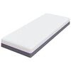 vidaXL Matelas Blanc et Gris 80 x 200 cm Tissu jacquard