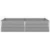 vidaXL Jardini&egrave;re Gris clair 195 x 100 x 45 cm Acier galvanis&eacute;