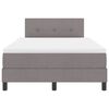 vidaXL Lit &agrave; ressorts avec matelas Taupe 120 x 200 cm tissu