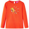 T-shirt enfants &agrave; manches longues orange fonc&eacute; 140