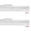 vidaXL Glissi&egrave;re de tiroir 87 pcs Blanc Acier