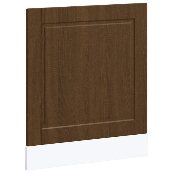 vidaXL Panneau de lave-vaisselle Porto ch&ecirc;ne marron 60x1,5x67 cm