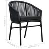 vidaXL Ensemble &agrave; manger d'ext&eacute;rieur 5 pcs Acacia solide et rotin PVC
