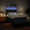 vidaXL Sommier &agrave; lattes de lit avec matelas Bleu 140x200 cm Tissu