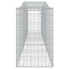 vidaXL Paniers &agrave; gabions arqu&eacute;s 7 pcs 400x50x80/100 cm Fer galvanis&eacute;