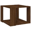 vidaXL Table basse Ch&ecirc;ne marron 40x40x30 cm Bois d'ing&eacute;nierie