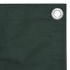 vidaXL &Eacute;cran de balcon Vert fonc&eacute; 75x300 cm Tissu Oxford
