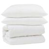 vidaXL Ensemble de Duvet avec oreiller 3 pi&egrave;ces Blanc Microfibre