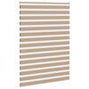 vidaXL Store z&egrave;bre marron sable largeur du tissu 150,9 cm polyester
