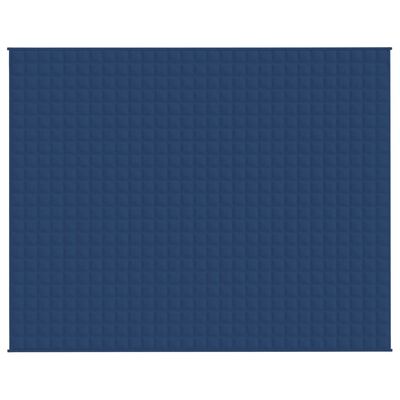 vidaXL Couverture lestée Bleu 235x290 cm 11 kg Tissu