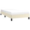 vidaXL Cadre de lit sans matelas cr&egrave;me 80x200 cm similicuir