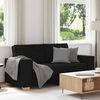 vidaXL Canap&eacute; 2 places Noir 140 cm Tissu