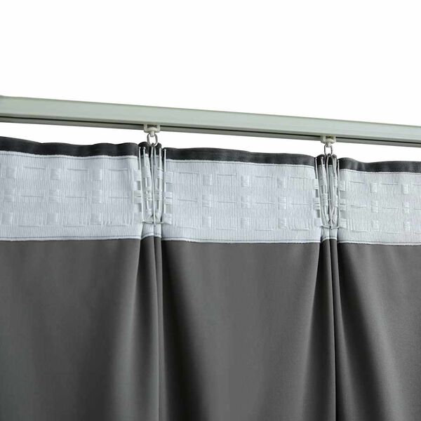 vidaXL Rideaux occultants et crochet 2pcs Velours Anthracite 140x245cm