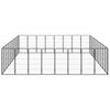 vidaXL Parc pour chien 36panneaux Noir 50x100cm Acier enduit de poudre